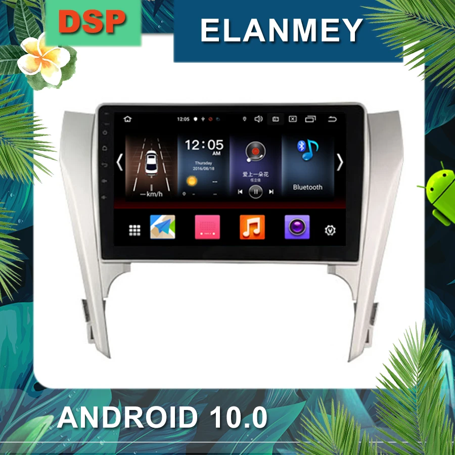 Новейший Android 10,0 автомобильный радиоприемник для Toyota Camry 2012- Автомобильный мультимедийный навигационный стерео с DSP звуковым головным устройством Автомобильный gps