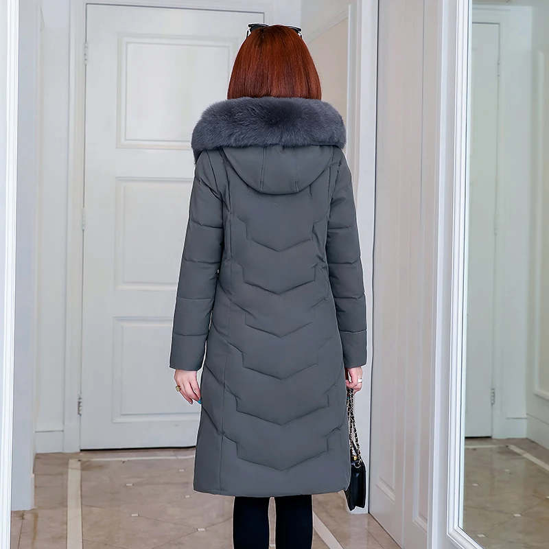 2020 Winter X-Long Down Jacket for Women Plus Size