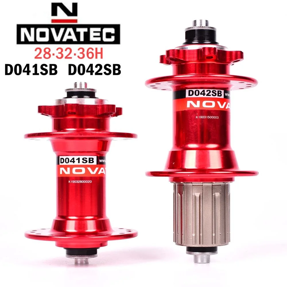 Ступица велосипедная Novatec 28H 32H 36H D041SB D042SB для дискового тормоза горного