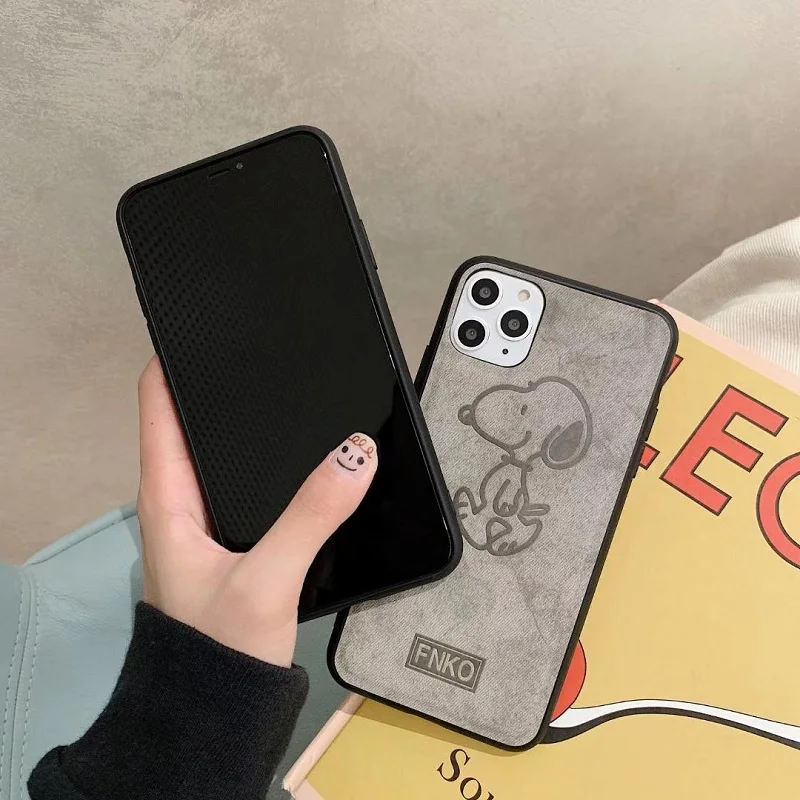Арахис мультфильм Charlie коричневый и собака из искусственной кожи чехол для Iphone11 11pro 7 8 Plus X Xs Xr Max huawei mate30 20 P20 30 nova5