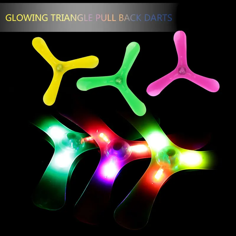 

1Pcs Boomerangs Saucer Disk LED Luminous Flash Light-up Flying Toy Kids Outdoor Toys For Kid sports Luminous Boomerang Toys