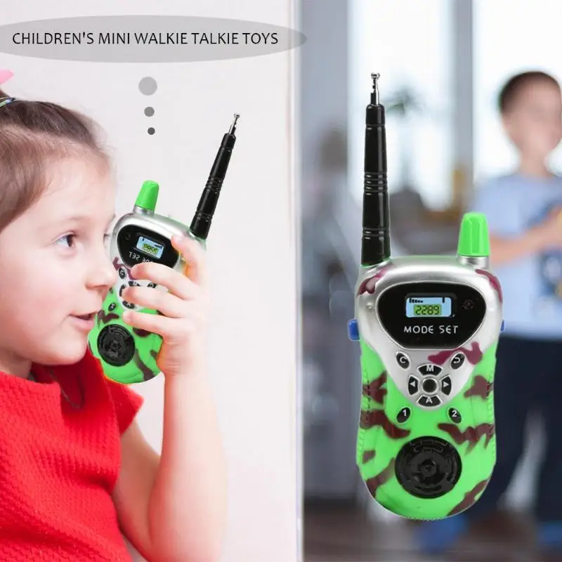 2 шт Walkie Talkie телефон Малыш игрушка экологически безопасный ABS пластик электронный гаджет образовательная игра для родителей и детей