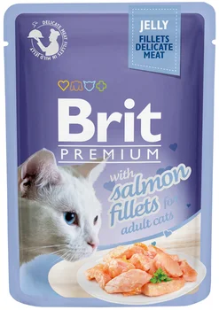 

BRIT BRIT PREMIUM CAT JELLY SALMON FILLETS for adult cats pieces of salmon fillet in jelly 85g