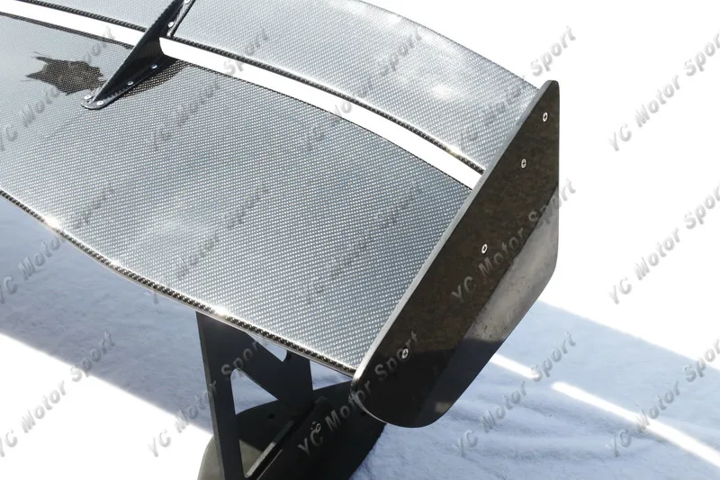 2001-2007  Mitsubishi Evolution 7-9 Voltex Type5 Style Trunk Spoiler GT Wing 1700mm CF with 29mm Aluminum Stands (4)