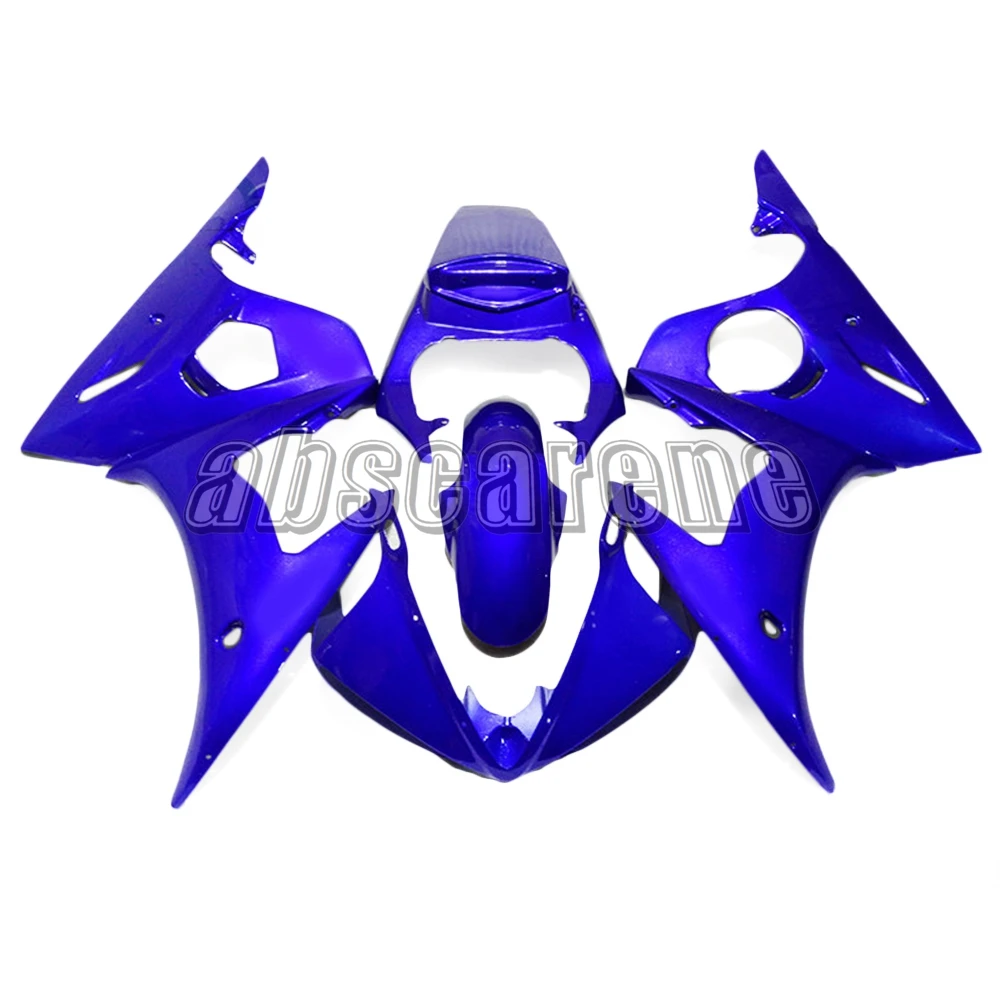 Полный комплект обтекателей для мотоцикла Yamaha YZF600 R6 2003 2004 2005 YZF R6 03 04 05 ABS пластик впрыска кузова глянцевый чистый синий - Цвет: R6 2005