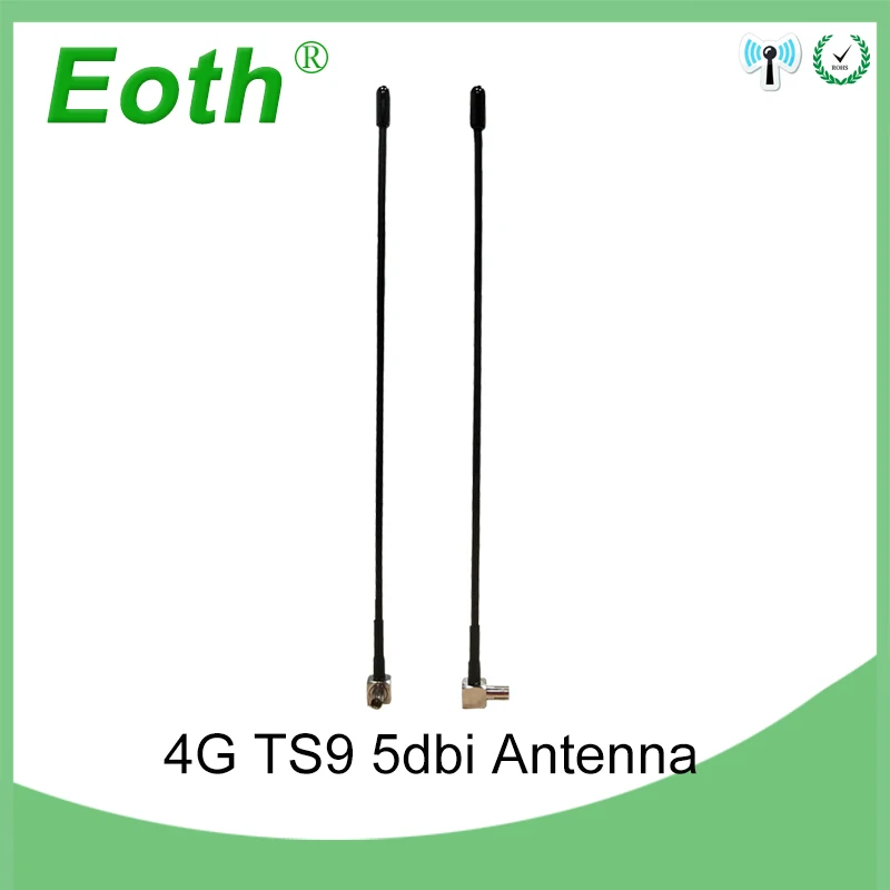 Антенна Eoth 4G lte 5dbi TS9 с разъемом 700 2700 МГц антенна для Huawei E398 E5372 E589 E392 Zte MF61