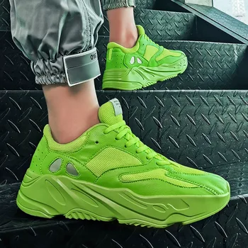 

Autumn New PU Bottom Student Casual Sports Shoes Old Shoes Korean Version Tide Shoes Breathable Soft Men's Fashion Sneakers