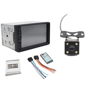 

Universal 2 Din HD 7 Inch Press Screen MP4/MP5 Car Radio Player Auto Radio USB Android/Ios Mirror Link with Reverse Camera