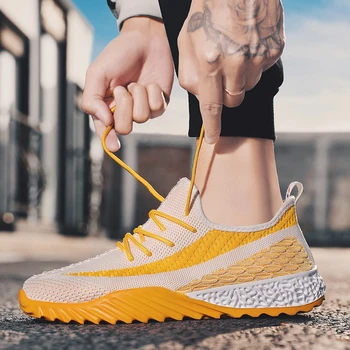 

Men Fashion Sneakers Light Breathable Brand Men Casual Shoes Comfortable Outdoor Non-slip Vulcanize Shoes for Men Zapatos Hombre