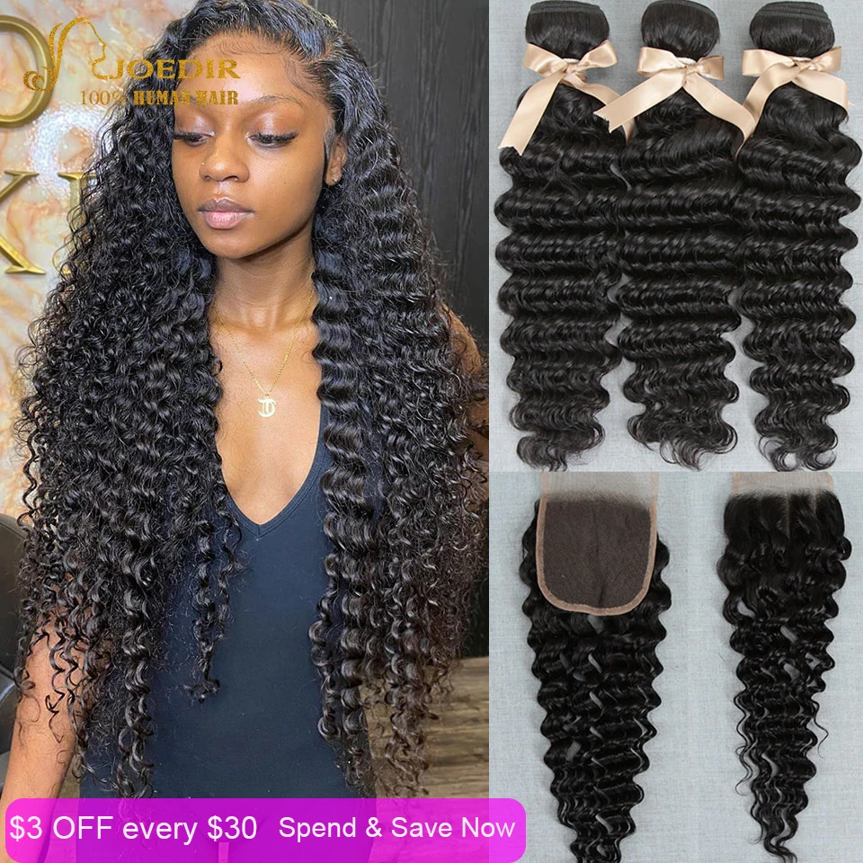 Mechones rizados de pelo Afro con cierre para mujer, mechones rizados con cierre, no Remy, color negro