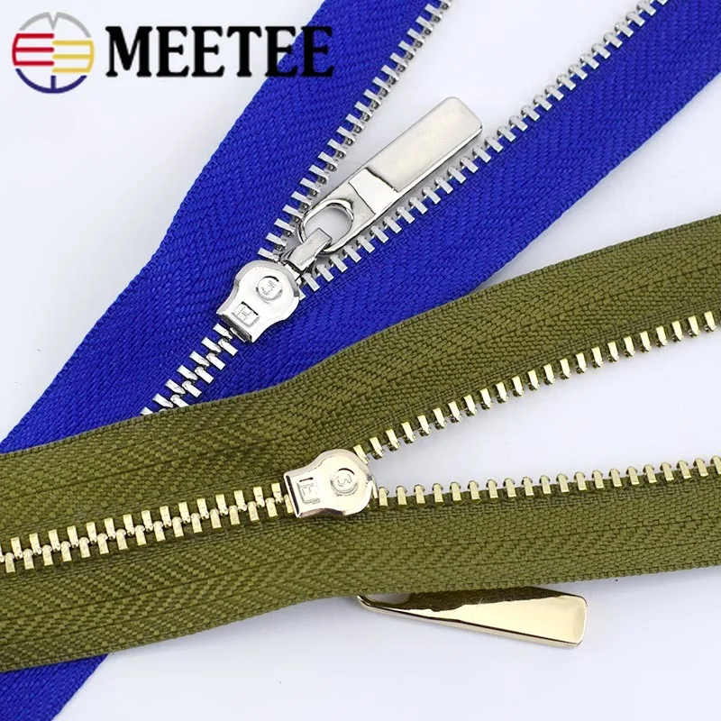 3 шт. Meetee #20 см металлическая молния медные зубья закрывающаяся одежда джинсы