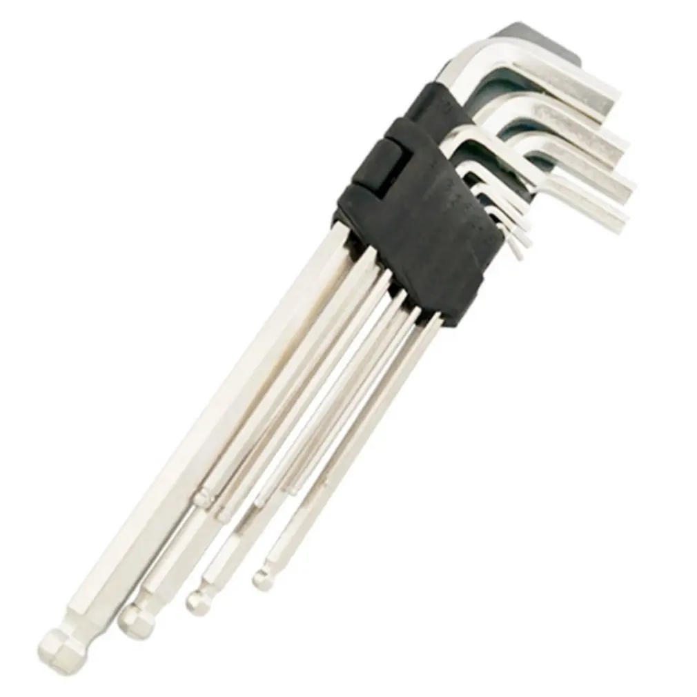 9PCS Hex Key with Holes Set Hexagon Wrench Kit Star Head Carbon Steel T10-T50 Allen Socket Torque Spanner Reinforced Hand Tools | Спорт и