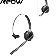 Mpow M5 Bluetooth 5 0 Headset Wireless Over Head Noise Canceling Headphones With Crystal Clear Microphone For Trucker Driver