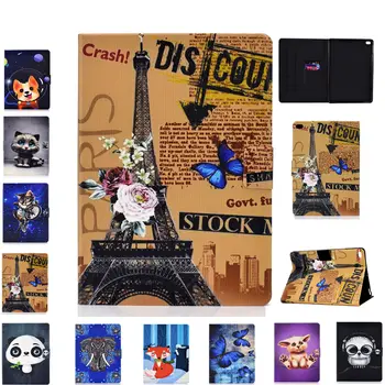 

Case for Ipad 2018 2017 9.7 Inch Air 1/2 A1474 A1566 A1822 A1954 9.7'' Tablet Cartoon Pu Leather Shockproof Kids Cover Sleeve