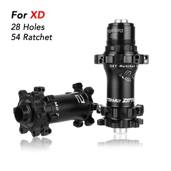 

ZTTO Ultralight 28 Hole 54T Ratchet MTB Straightpull Rear Hub for HG for XD for MS Thru Axle 28H Bicycle Hub Quick Release