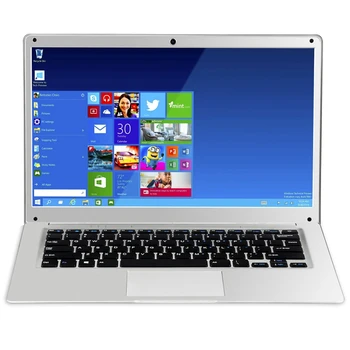 

14 Inch 1080P Laptop 4GB RAM 64GB EMMC Atom Z8350 Quad Core CPU Windows 10 System Notebook Computer(EU Plug)