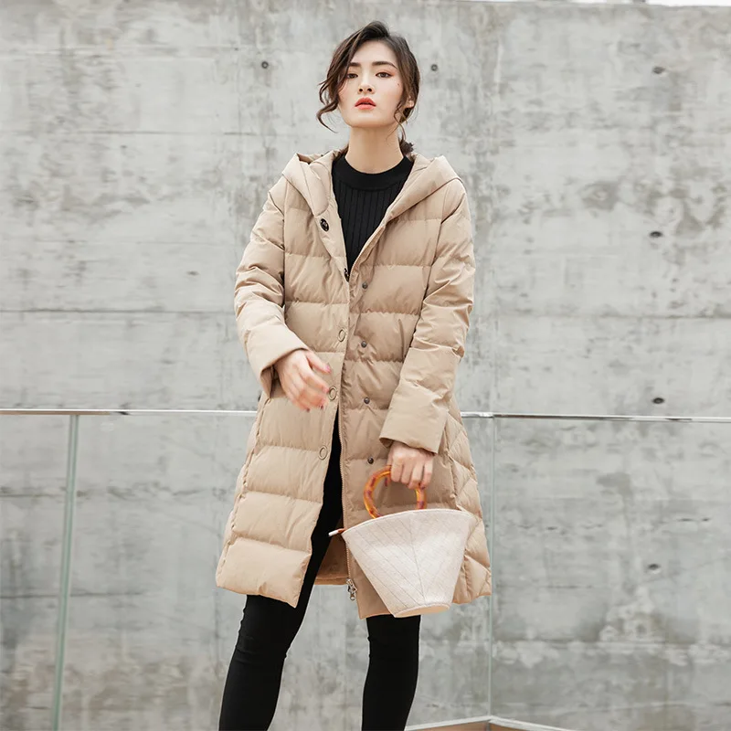 

Boollili Winter Coat Women White Duck Down Coat Long Down Jacket Women Parka Korean Puffer Jacket Chaqueta Mujer