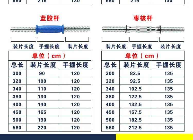 哑铃杆规格3