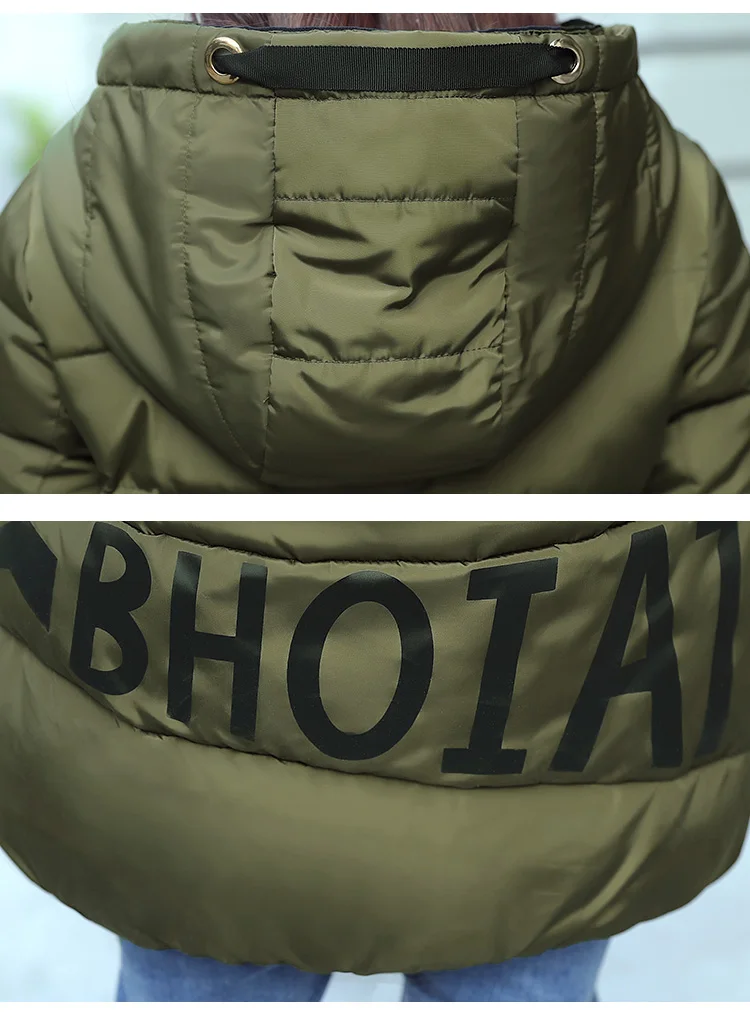 Куртка на подкладке с буквенным узором короткая осенне-зимняя стеганая куртка женские пальто с капюшоном женские парки с перчатками пальто