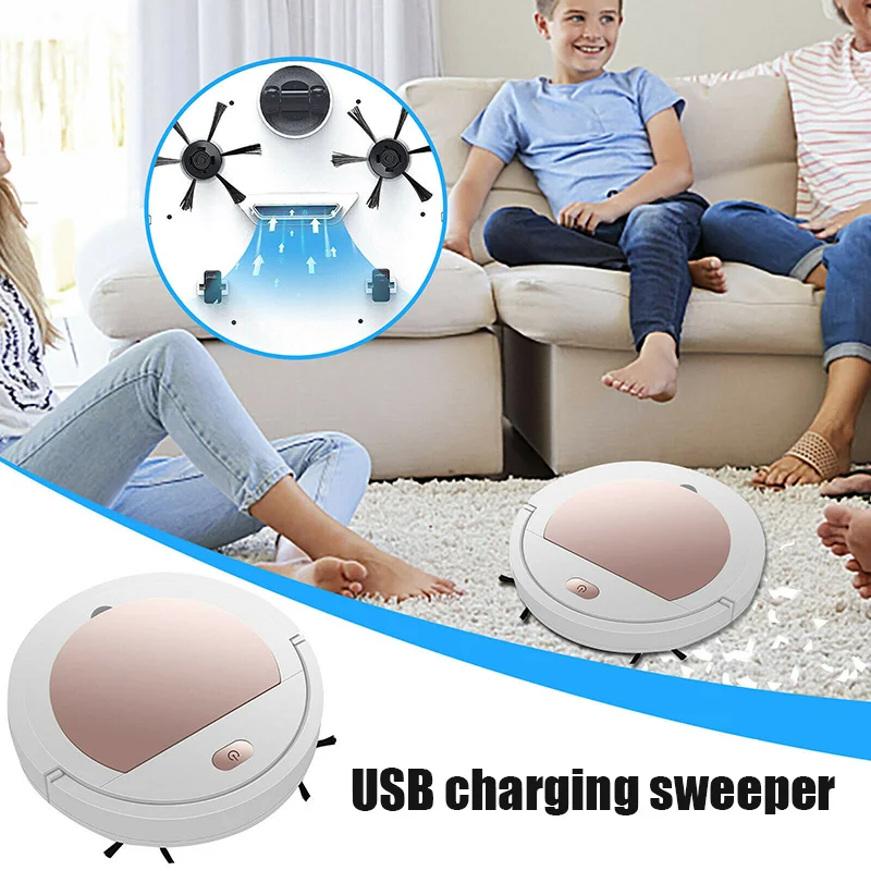 New Sweeper Robot Home Automatic Household Cleaning Machine USB Charging Ultra-Thin Smart Vacuum Cleaner Sweeping Robot