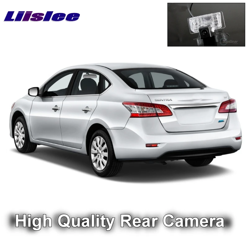 LiisLee Car Reversing image Camera For Nissan Sentra Pulsar Sylphy 2013~2020 Night Vision HD WaterProof Rear View back Up CAM xf