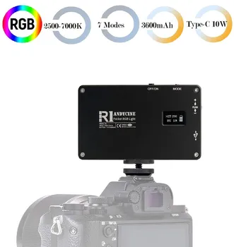 

ANDYCINE R1 Pocket RGB Light, Vlogger Mini Type-C 10W On-Camera Video Light