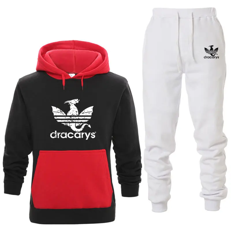 

Campus couple printed Hoodie street fashion Hoodie suit multi color casual hot sale sweater autumn winter Sweatshirt 2XL pants