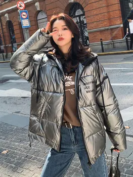

Women's cotton padded jacket women's short winter 2020 new Korean loose cotton padded jacket vest double wear down cotton