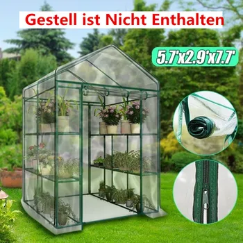 

breathability Garden Greenhouse Green House Shelf Shed Plant Warm Durable PE Cover Apex-Roof sunniness Easy to move