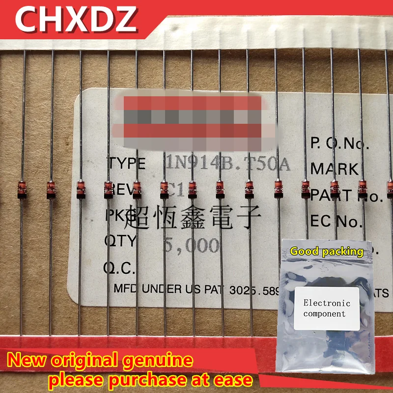 100% Оригинальный Переключающийся диод FAIRCHILD 1N914B IN914B 1N914BTR DO-35 продажа от 1 шт. |