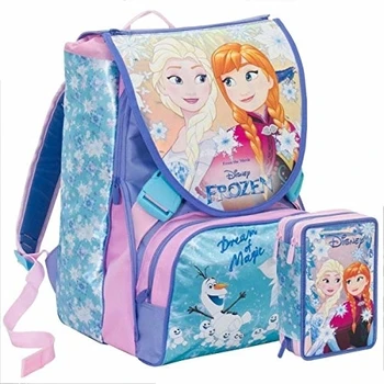 

Seven Zaino Scuola e Astuccio Tre Zip Frozen Glow In The Dark Si Illumina al Buio con Bambola inclusa