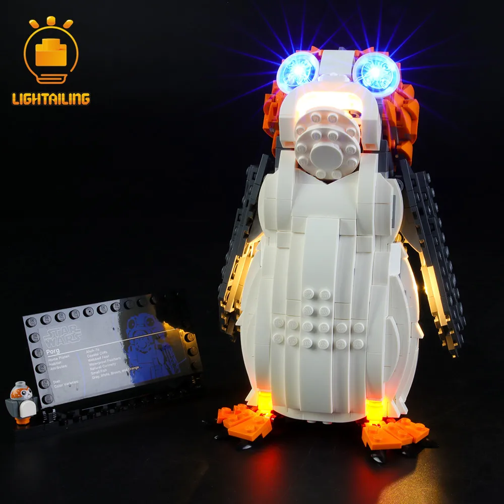 Светильник, светодиодный светильник, комплект для Starwars Porg светильник ing, совместимый с 75230(не включает модель