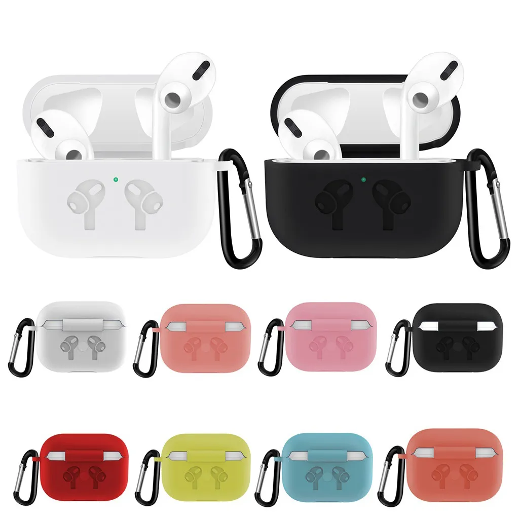 HIPERDEAL 14 цветов Чехол для AirPods Pro 2019 беспроводной зарядный чехол силиконовый