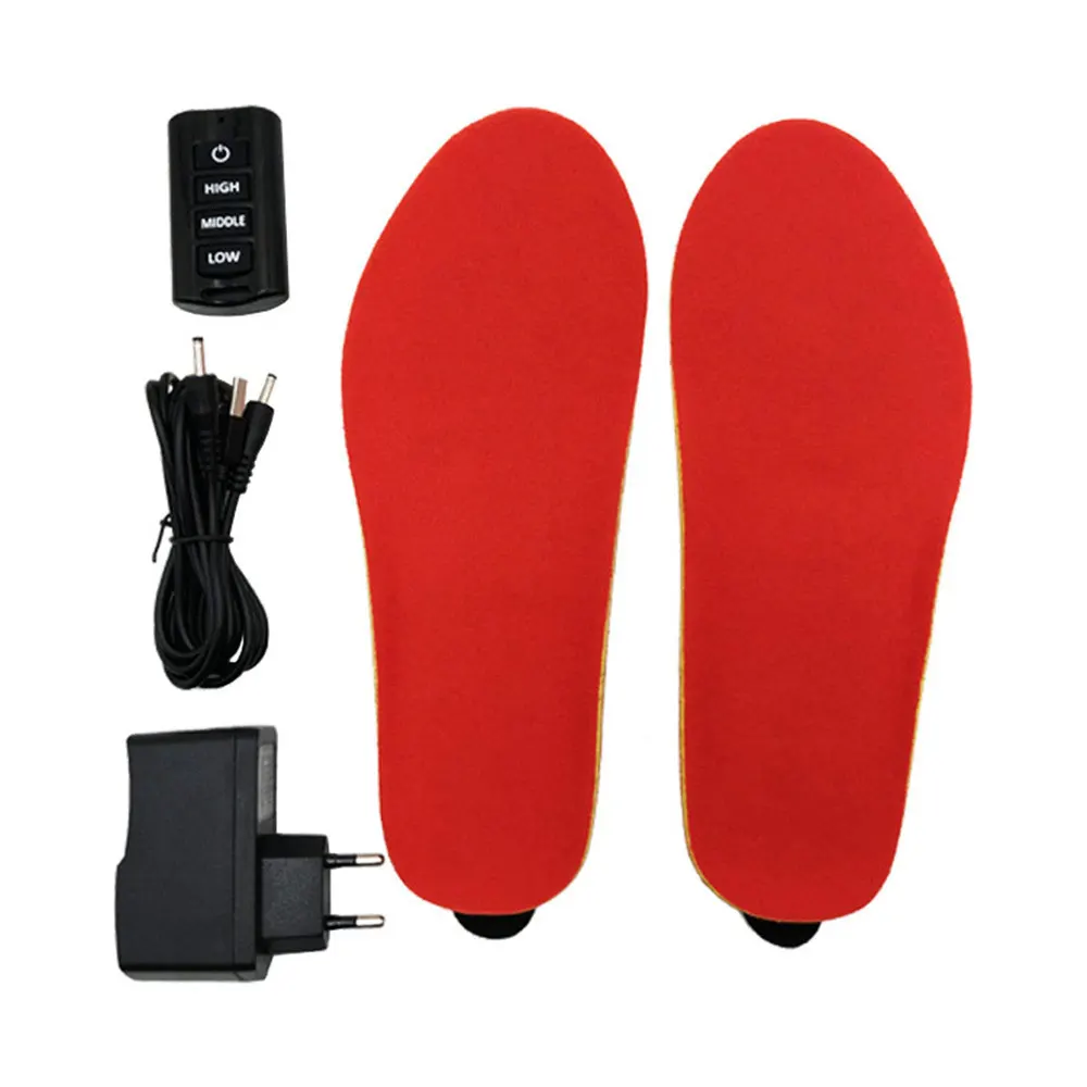 

Rechargeable Electric USB Heat Insoles Foot Warmer Warming Pad Mat with Wireless Remote Control Heating Thermal Winter Insoles
