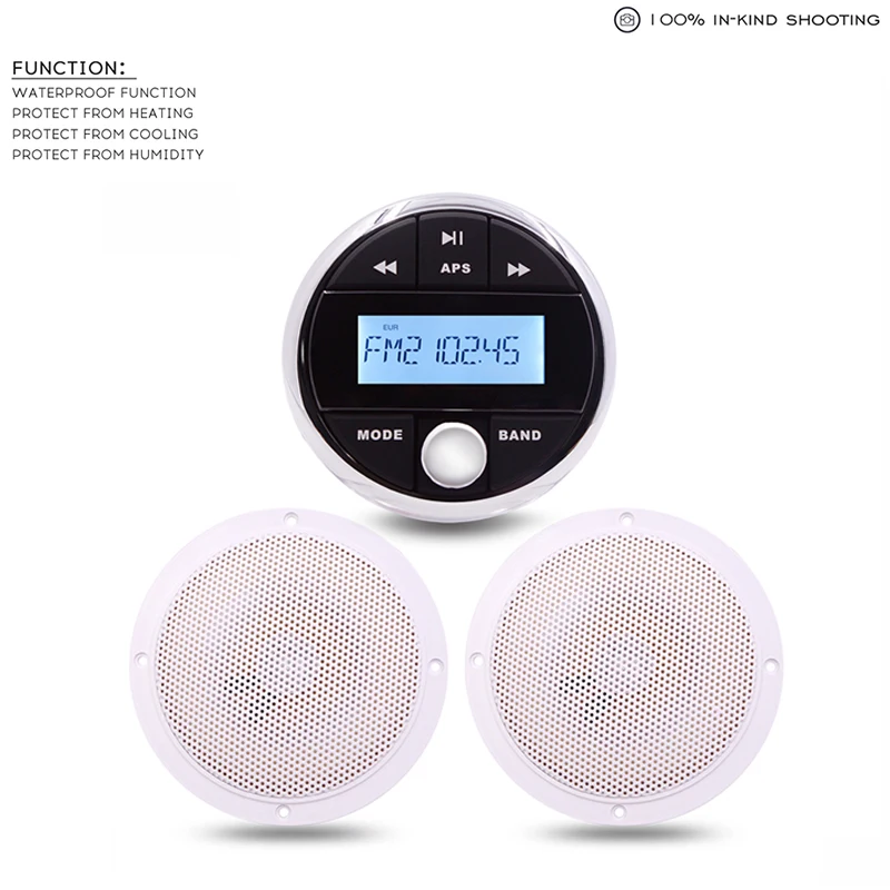 Морской Стерео Радио Аудио Bluetooth FM AM приемник Автомобильный MP3 плеер + 5 25