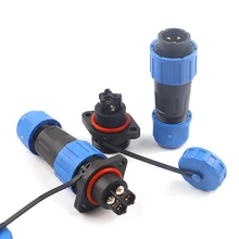 

LP/SP16 IP68 Waterproof Wire Connector 2 3 4 Pin Flange No Welding Screw Splicing Quick Aviation Male Female Plug Sokcet