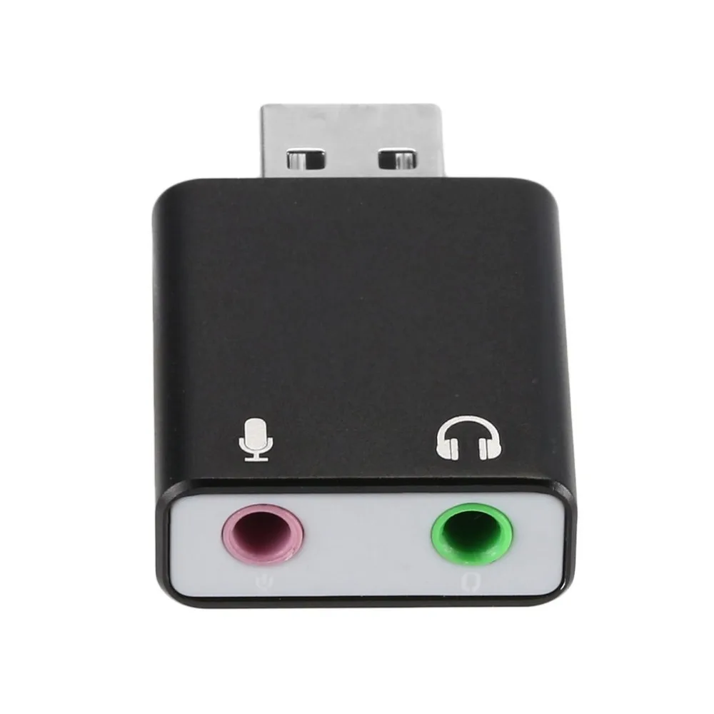 Мини Внешний USB звуковая карта USB до 3,5 мм адаптер для наушников аудио карта для микрофона динамика ноутбука PS4 компьютерная звуковая карта 7,1