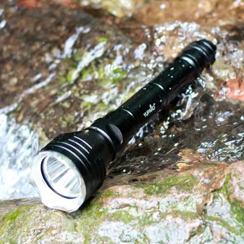 

Waterproof L2/T6 LED underwater diver diving yellow light T6 LED flashlight white light yellow light torch WF107