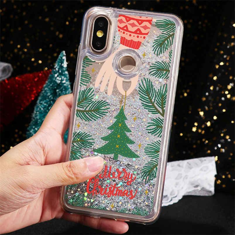 sd1slshu Чехол с рождественским оленем зыбучим песком для Xiao mi Red mi K20 Note 7 6 5 Pro Plus mi A1 5X A2 6X8 Lite SE 9 9T mi x 2s F1 чехол из ТПУ - Цвет: sd1slshu
