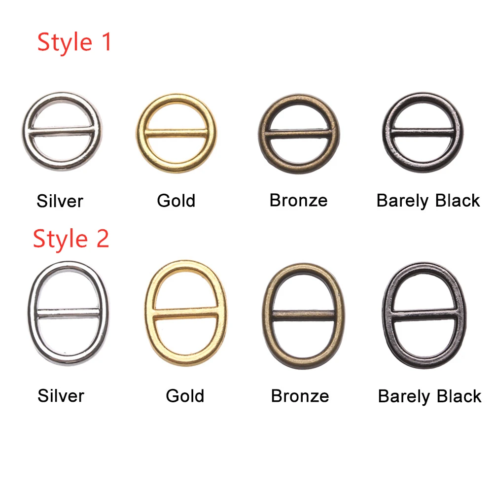 Doll Accessories 40Pcs 3/5/6mm Ultra-small Tri-glide Belt Buckle Doll Bags Buckles DIY Doll Buttons Shoes Sewing Accessories