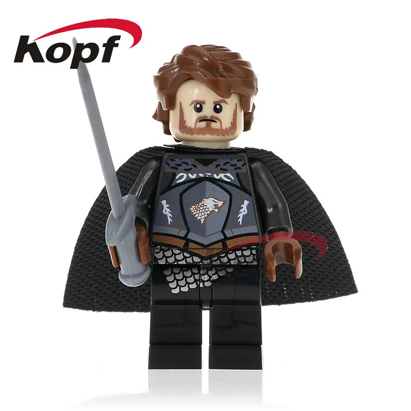 

Single Sale Robb Stark Grey Wind King of North Daenerys Targryen Game of Thrones Ice and Fire Building Blocks Kids Toys PG1054