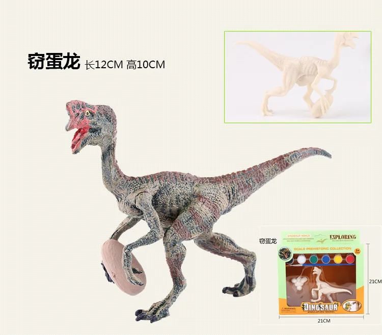 

3D Coloured Drawing Painting Dinosaur Model Educational Creative Children Handmade DIY White Embryo Dinosaur Graffiti Mould Toy