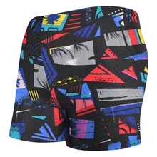 Большой размер, Мужская одежда для плавания с мультипечатью, эластичные плавки, пляжные шорты для плавания, шорты для серфинга, летний купальный костюм, шорты-боксеры