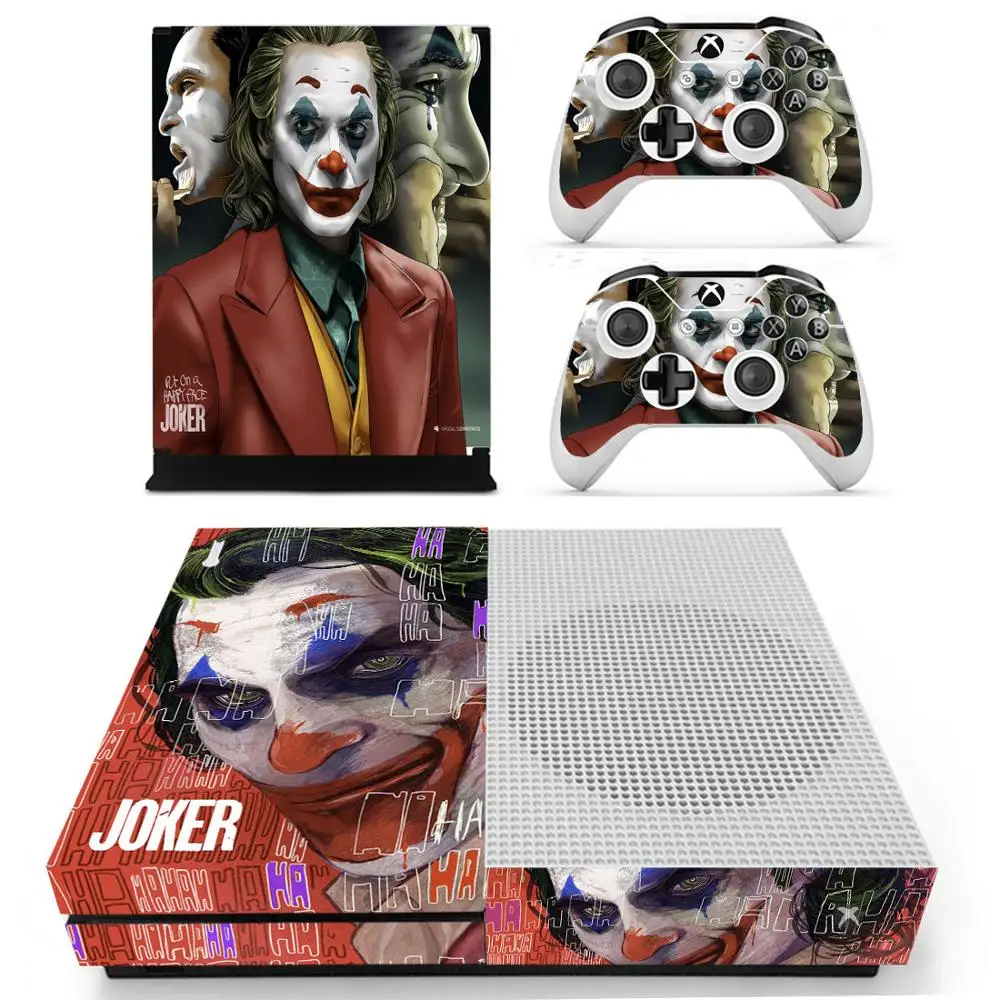 DC Джокер кожа Наклейка Обложка для Xbox One S консоли и контроллеры для Xbox One Slim Skins наклейка s винил - Цвет: YS-xboxoneS-2422