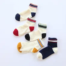 1 Pair of Autumn and Winter New Fashion Short Tube Socks Color School Wind Tide Socks Thick Side Ladies Cotton Socks Women