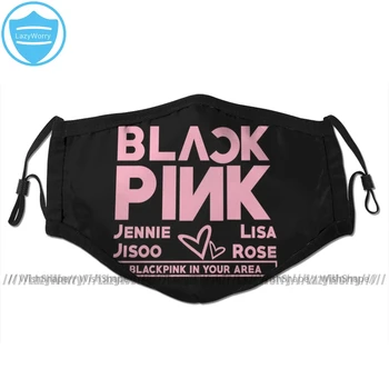 

K Pop Blackpink Mouth Face Mask Blackpink In Your Area Facial Mask Funny Kawai with 2 Filters for Adult