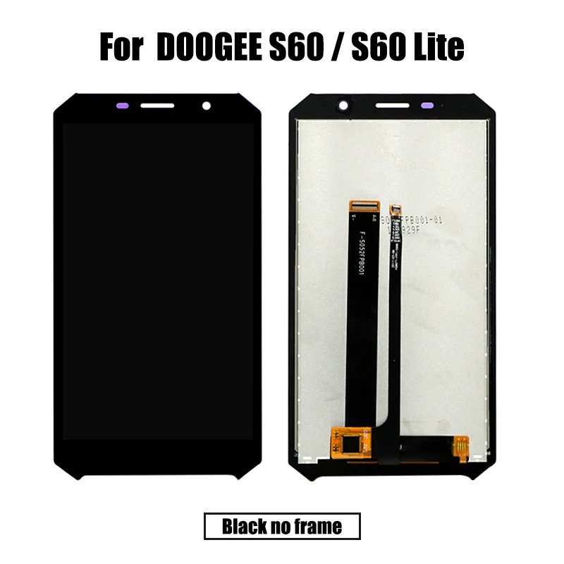 BingYeNing Для DOOGEE S60 S60 Lite, ЖК-дисплей и сенсорный экран, дигитайзер с рамкой, дисплей, экран, аксессуары для телефона, сборка, замена