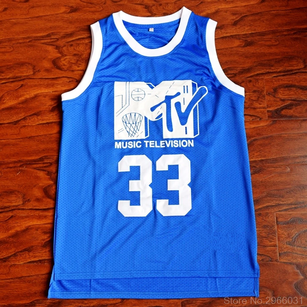 Мужская майка Will Smith#33 MTV Music Television, синяя, стилизованная, размер S-XXL