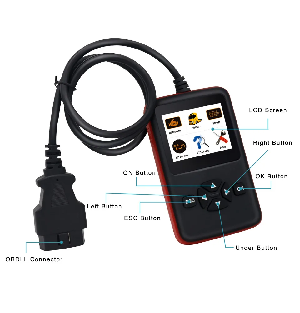 AOSHIKE универсальный автомобильный Lanch OBD диагностический инструмент OBDII протоколы считыватель кодов тюнинг умный инструмент сканирования