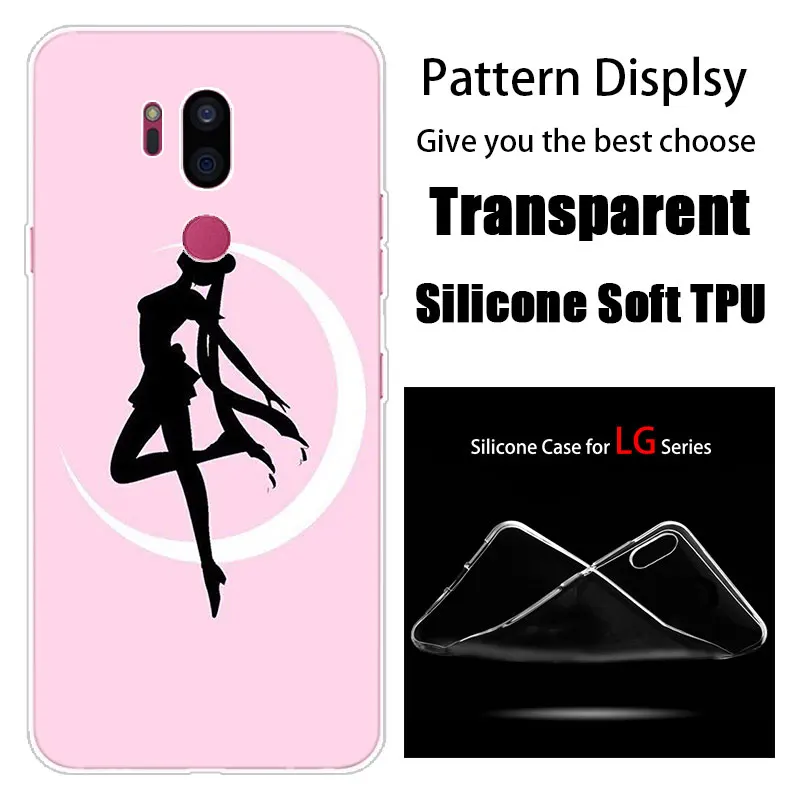 008 С рисунком из аниме «Сейлор Мун» силиконовый чехол для LG G5 G6 мини G7 G8 G8S V20 V30 V40 V50 ThinQ Q6 Q7 Q8 Q9 Q60 W10 W30 Aristo 2 X Мощность 2 3 - Цвет: 008